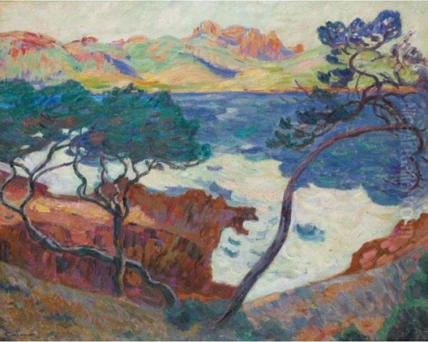 Agay Oil Painting by Armand Guillaumin