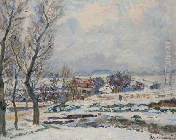 L'hiver A Crozant Oil Painting by Armand Guillaumin