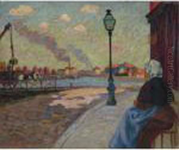 La Seine A Charenton Oil Painting by Armand Guillaumin