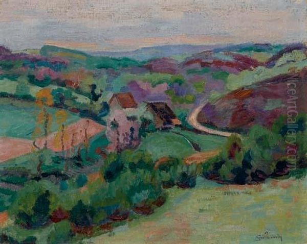 Cote Face Au Pont Charrault, Creuse Oil Painting by Armand Guillaumin