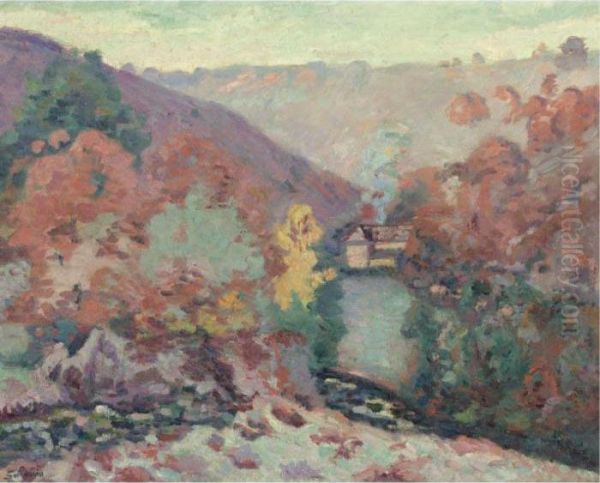 Paysage De La Creuse, La Folie Oil Painting by Armand Guillaumin