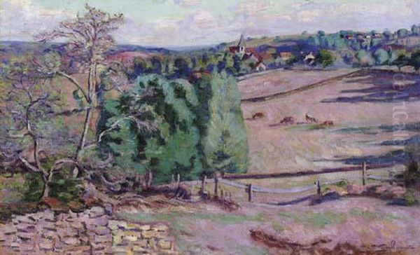 Le Paturage Des Granges A Crozant Oil Painting by Armand Guillaumin