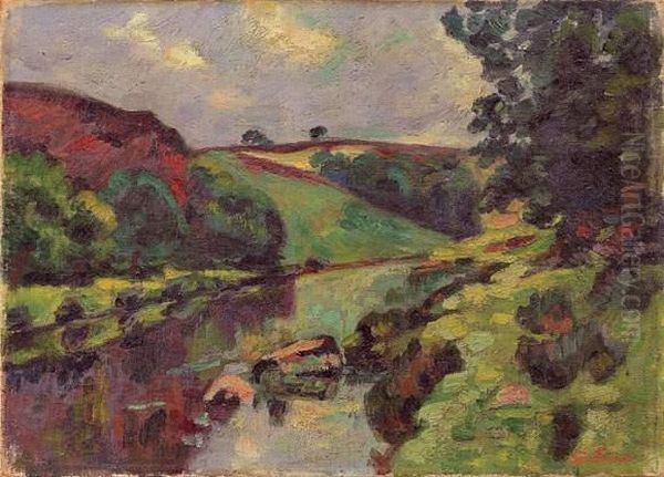 La Roche De L'echo, Crozant Oil Painting by Armand Guillaumin