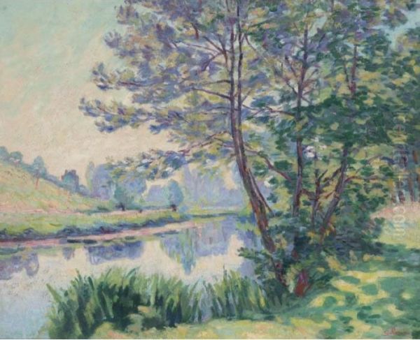 Villiers-sur-morin Oil Painting by Armand Guillaumin