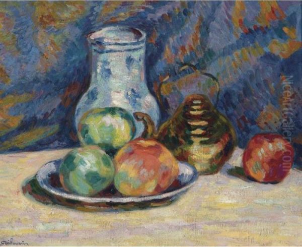 Nature Morte Aux Pommes Oil Painting by Armand Guillaumin