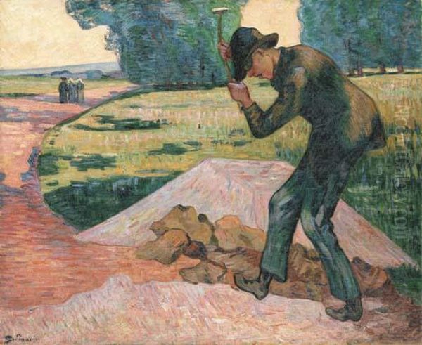 Le Casseur De Pierre Oil Painting by Armand Guillaumin