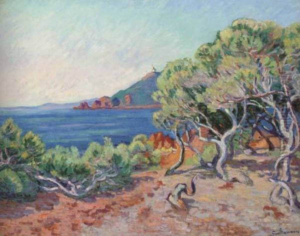 L'entree De La Baie D'agay, Le Matin Oil Painting by Armand Guillaumin