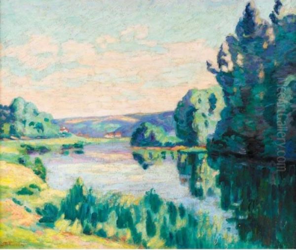 Nanteuil-sur-marne Oil Painting by Armand Guillaumin