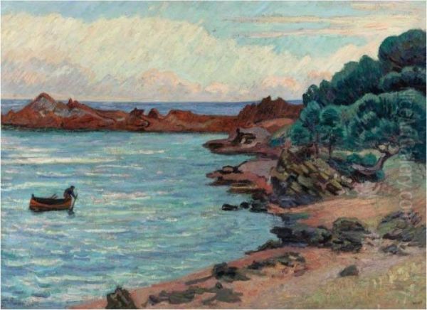 Agay Oil Painting by Armand Guillaumin