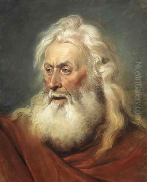 Head of an Apostle Oil Painting by Jean-Michel Moreau