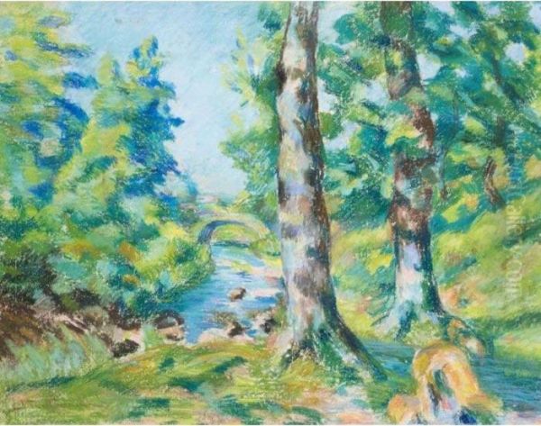 Bord De La Sedelle Pres Du Moulin De La Folie, Crozant Oil Painting by Armand Guillaumin