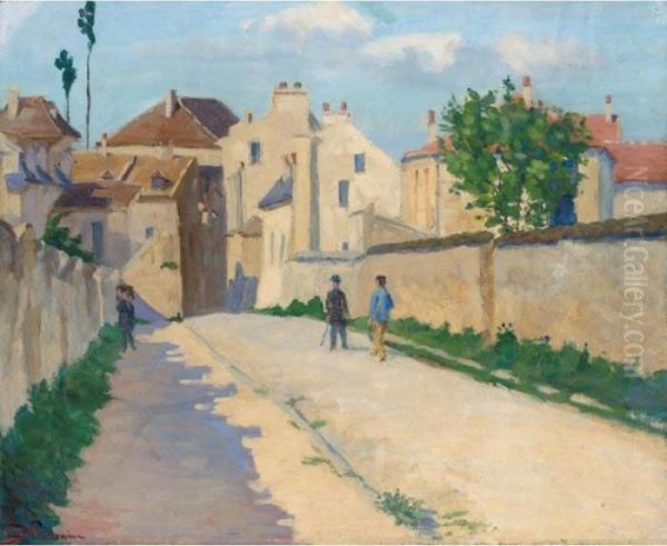 Rue De Clamart A Vanves Oil Painting by Armand Guillaumin