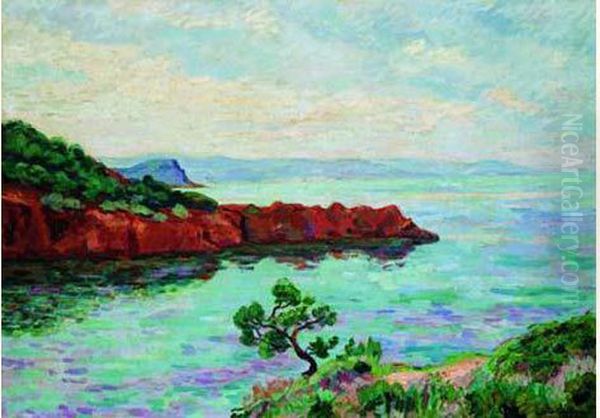 Le Cap Roux, Vers 1905 Oil Painting by Armand Guillaumin