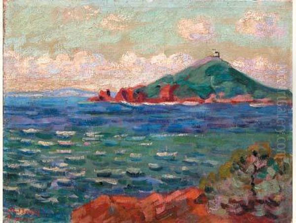 Baie En Mediterranee Oil Painting by Armand Guillaumin