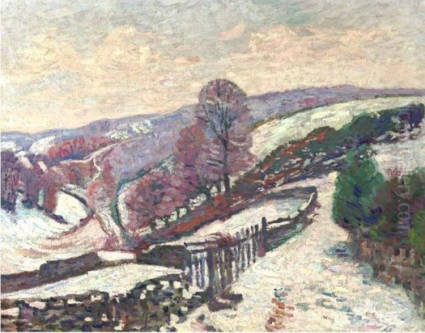 Petite Neige Dans La Creuse Oil Painting by Armand Guillaumin