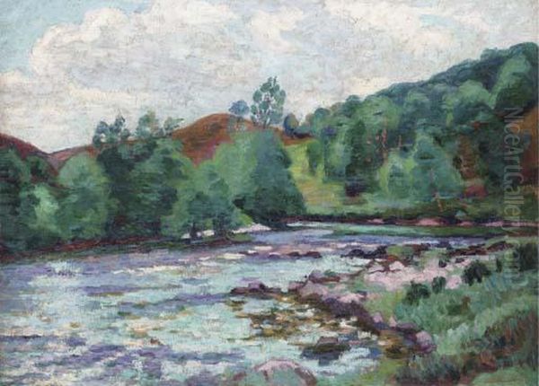 Barrage De Genetin Oil Painting by Armand Guillaumin