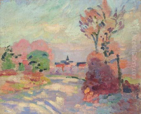 Matin D'automne A La Campagne Oil Painting by Armand Guillaumin