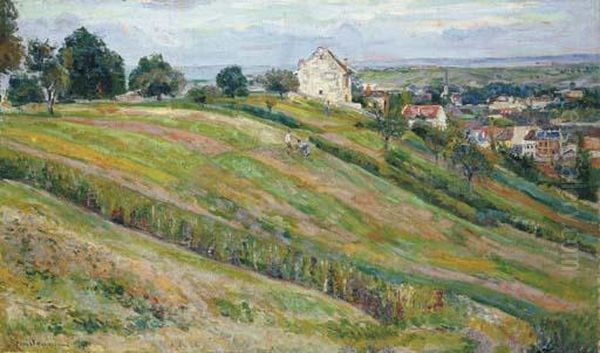 Paysage De L'ile De France Oil Painting by Armand Guillaumin