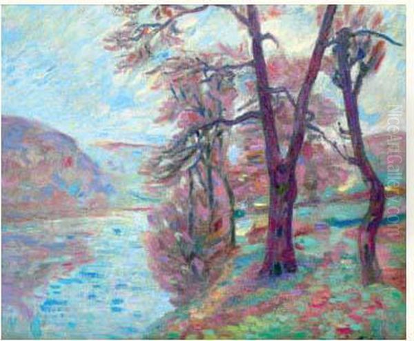 Crozant, La Roche De L'echo, Circa 1917 Oil Painting by Armand Guillaumin