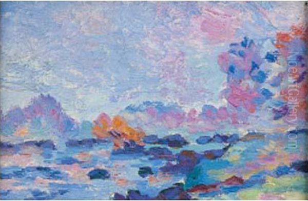 Paysage De La Creuse, Circa 1912 Oil Painting by Armand Guillaumin