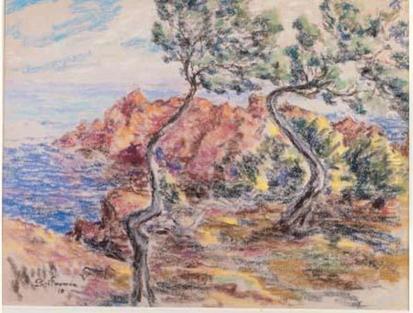 Les Roches Rouges D'agay by Armand Guillaumin