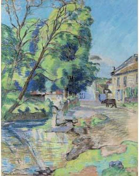 Riviere Au Coeur Du Village Oil Painting by Armand Guillaumin