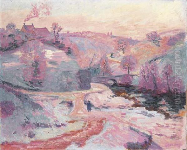 Le Pont Charraud Oil Painting by Armand Guillaumin