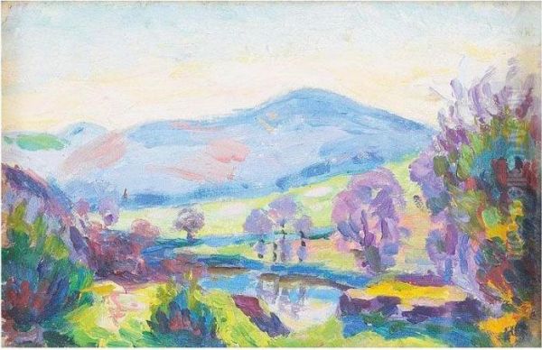 Paysage De La Creuse Oil Painting by Armand Guillaumin