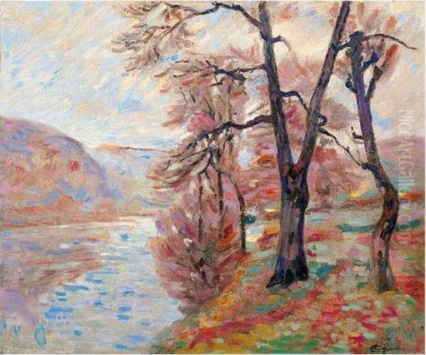 Crozant, La Roche De L'echo Oil Painting by Armand Guillaumin