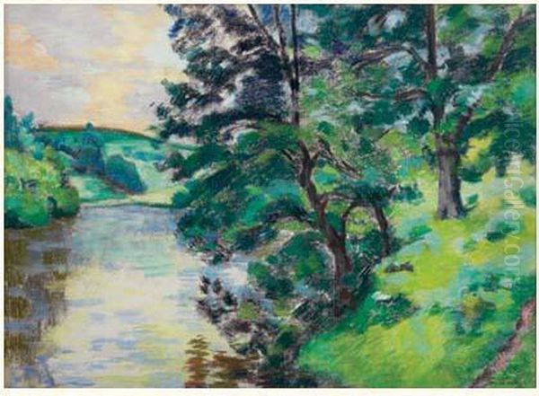 Les Bords De La Creuse Oil Painting by Armand Guillaumin