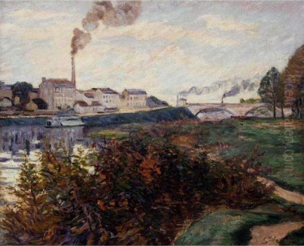 Bords De La Marne Oil Painting by Armand Guillaumin