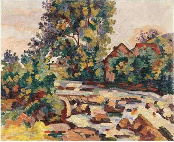 L'ecluse Bouchardon Oil Painting by Armand Guillaumin