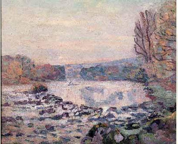 Barrage De Genetin, Crozant, Circa 1906 Oil Painting by Armand Guillaumin