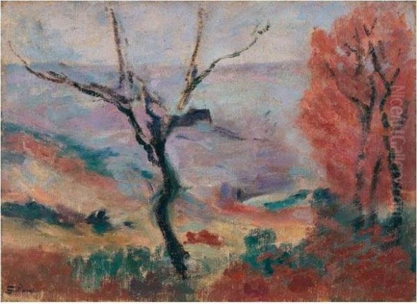 Paysage A La Creuse Oil Painting by Armand Guillaumin