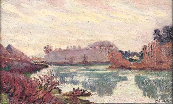 Bords De La Marne, 1892. Oil Painting by Armand Guillaumin