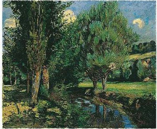 Bords De Riviere Oil Painting by Armand Guillaumin