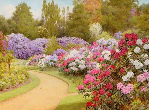 The Rhododendron Walk Oil Painting by George Marks