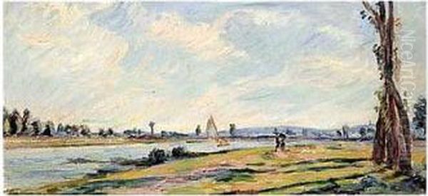 Bords De Riviere Oil Painting by Armand Guillaumin