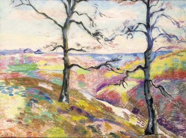 Vallee De Ribois, Crozant Oil Painting by Armand Guillaumin