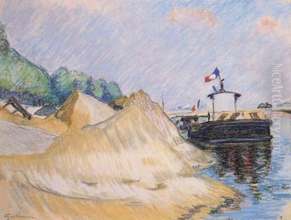 Les Quais De La Seine A Paris Oil Painting by Armand Guillaumin