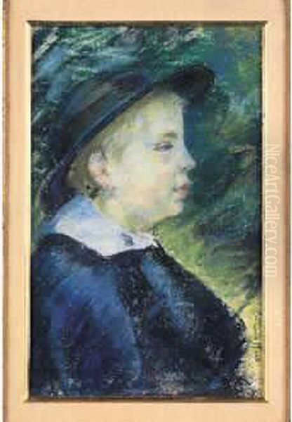 Portrait D'un Jeune Enfant Oil Painting by Armand Guillaumin