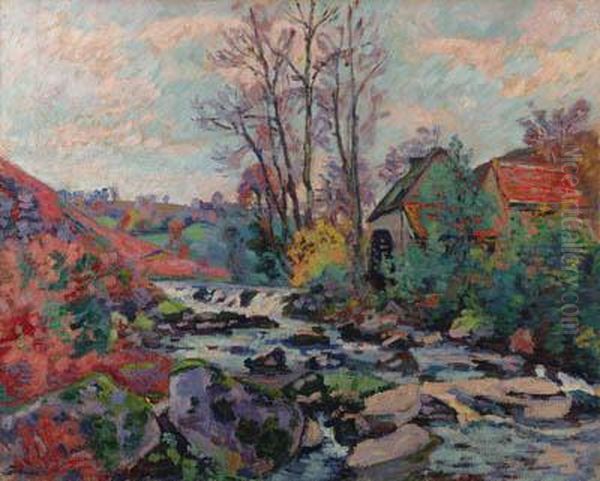 Moulin Bouchardon Crozant Oil Painting by Armand Guillaumin