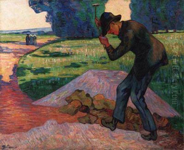 Le Casseur De Pierre Oil Painting by Armand Guillaumin