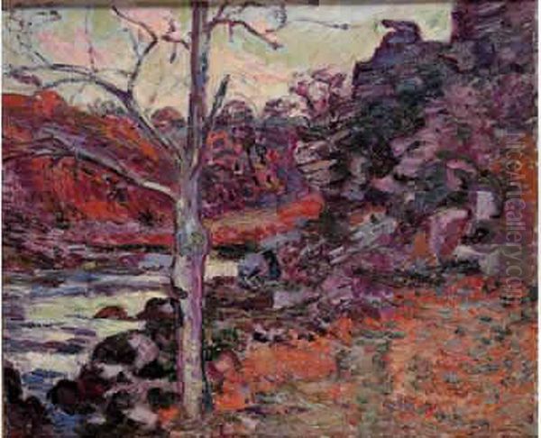 1893. Bord De La Sedelle, Crozant Oil Painting by Armand Guillaumin