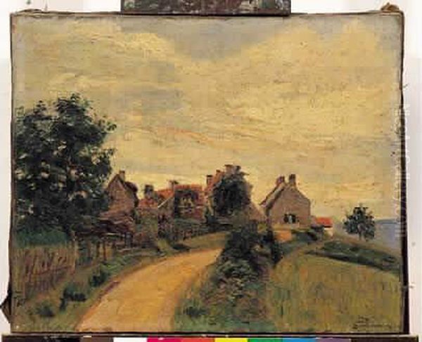 Entree De Village Oil Painting by Armand Guillaumin