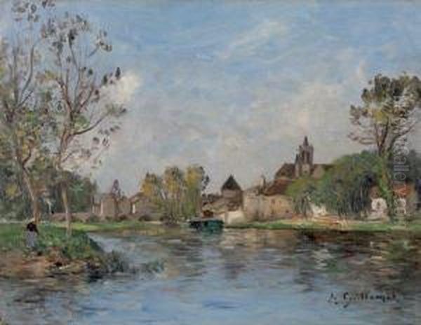 Moret Sur Loing Oil Painting by Jean Baptiste Antoine Guillemet