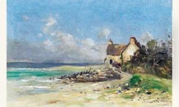 Saint-vaast La Hougue, Morsalines Oil Painting by Jean Baptiste Antoine Guillemet