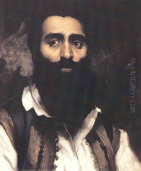 Portrait of Miklos Zrinyi 1858 Oil Painting by Viktor Madarasz