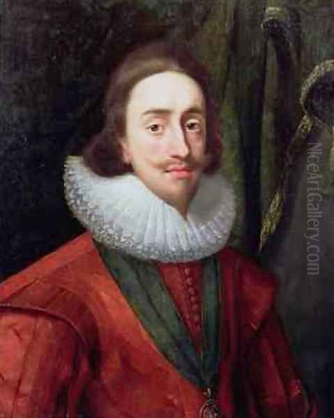 Portrait of Charles I 1600-49 1625 Oil Painting by Daniel Mytens