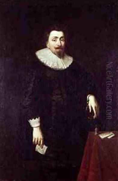 Portrait of Lord Baltimore Oil Painting by Daniel Mytens